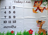 BABY MILESTONE BLANKET - Jungle Theme